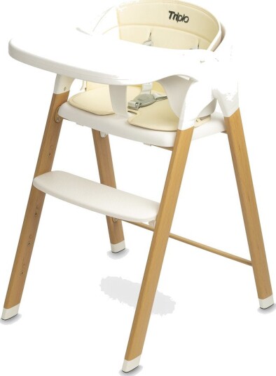 Caretero Triplo 3-I-1 Høystol Fra 6 Mnd 15 kg Beige