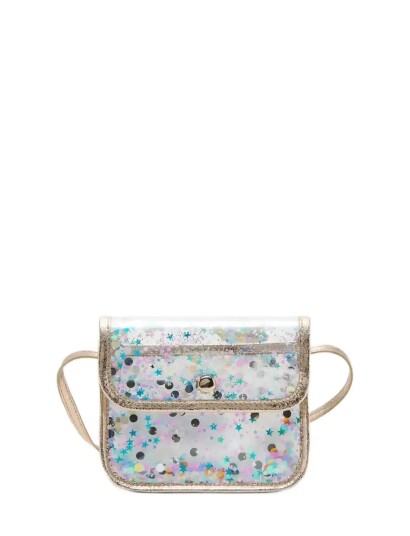 Mango Glitter Transparent Handbag Gold ONE SIZE Mango Glitter Transparent Handbag Gold ONE SIZE