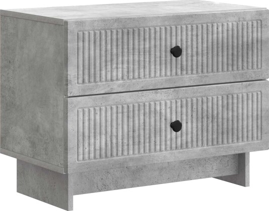  Nattbordskap Betonggrå 62 x 34,5 x 47,5 cm Konstruert tre