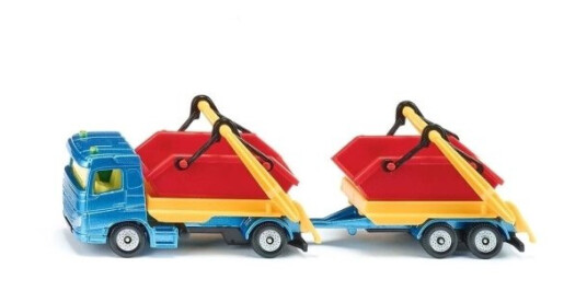 Siku Truck W Skip And Trailer