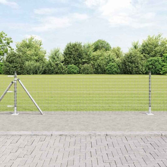 Euro Gjerde med 13 Flensede innlegg 0.4x50 m Galvanisert Stål