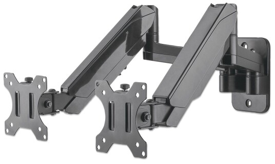 MANHATTAN MH LCD Wall GasSpring Arm, For Two Monitors, 2 hinges, Up to MANHATTAN MH LCD Wall GasSpring Arm, For Two Monitors, 2 hinges, Up to