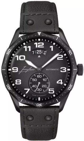 Junghans Herreklokke 27/4491.00 Pilot Automatic Grå/Lær Ø43.3 mm
