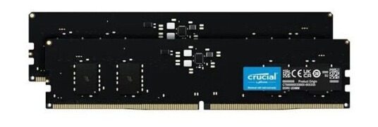 Crucial DDR5 16GB RAM Kit 5600MHz Dual Channel CL46 UDIMM Crucial DDR5 16GB RAM Kit 5600MHz Dual Channel CL46 UDIMM