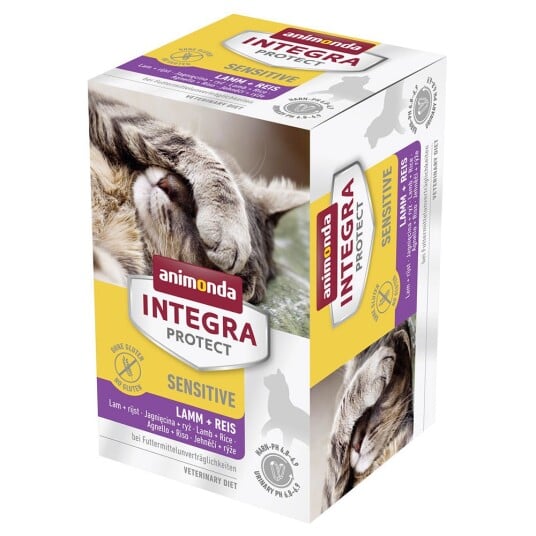 Animonda Integra Protect Adult Sensitive Skål 6 X 100 G Lam + Ris