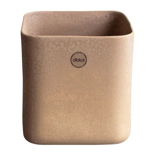 DBKD Cube krukke small Ø 13 cm Sand