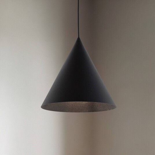 TK Lighting Cono pendellampe enkeltlys Ø 25 cm svart