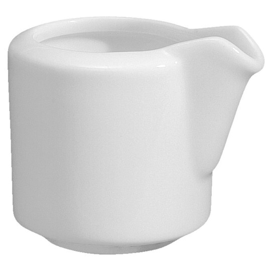 VEGA Fløtekanne Base uten håndtak; 3cl, 4.5x4.5 cm (ØxH); Hvit; Rund; 6 Stykk / Forpakning VEGA Fløtekanne Base uten håndtak; 3cl, 4.5x4.5 cm (ØxH); Hvit; Rund; 6 Stykk / Forpakning