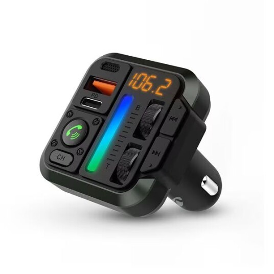 Nedis FM-sender med Bluetooth, Håndfri og Rask Lading - Mobillader Catr2024bk
