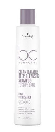 Schwarzkopf Bonacure Clean Balance 250ml Dyp Rensende Sjampo