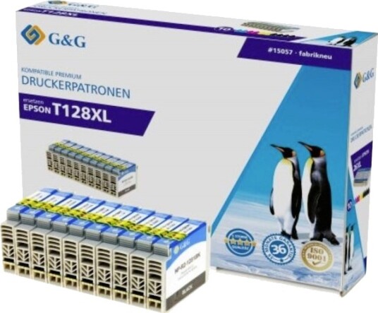 G&G NP R 1281/1282 BK/C/M/Y kompatible blekkpatroner 1P1281 10