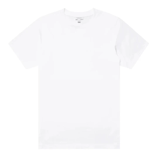 Sunspel, Herre, Topper, Hvit, L,