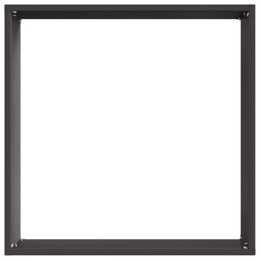 vidaXL Gjerdekant 6 pcs Svart 40 x 40 x 13 cm Stål