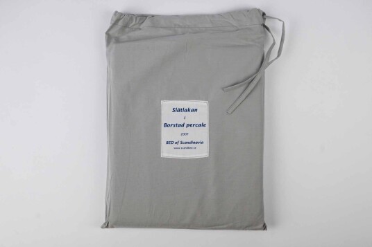 Scandinavian Bedding Laken børstet percale Grå 280 x 270 Bomull Grå