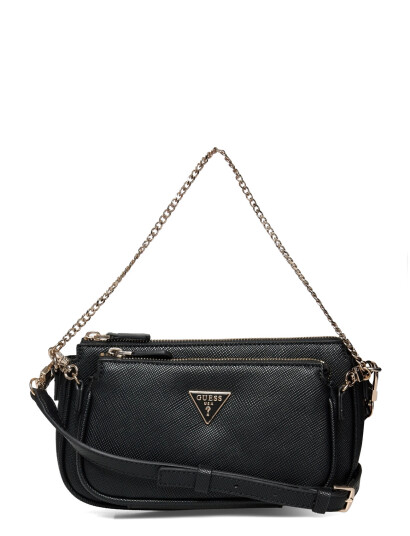 GUESS Noelle Ii Dbl Pouch Crossbody - Black - ONE SIZE GUESS Noelle Ii Dbl Pouch Crossbody - Black - ONE SIZE
