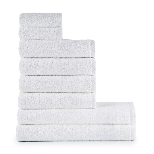 Heihus Fluffy Håndklepakke Premium Hvit / 8-pakning 2XL+4L+2M