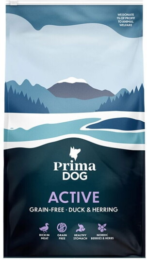 Primadog Active Grain Free Duck & Herring
