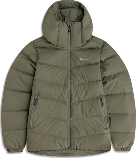 Bergans Garmo Down Hood Jakke Dame Green Mud XL