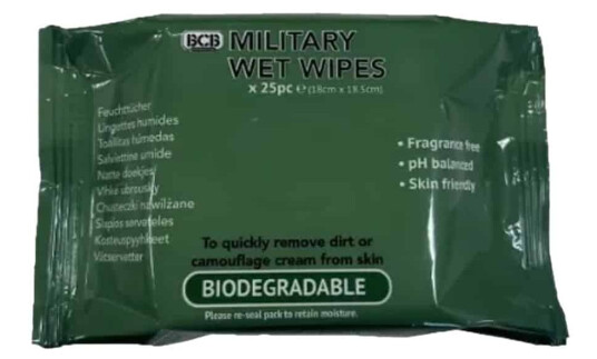 BCB Military Wet Wipes - 25pk BCB Military Wet Wipes - 25pk