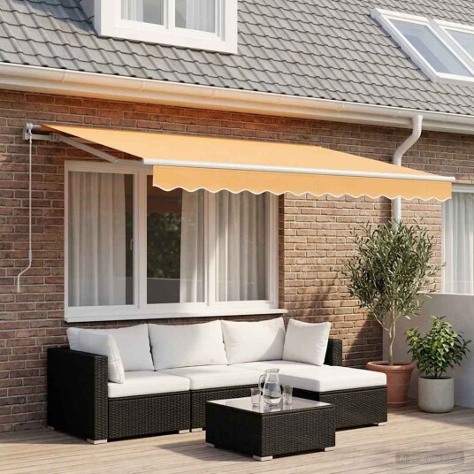 Innvendbar Markise sand 2,5 x 2 m stoff