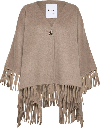 Day Birger et Mikkelsen Sybil Fringes Double Faced Wool Beige ONE SIZE Day Birger et Mikkelsen Sybil Fringes Double Faced Wool Beige ONE SIZE
