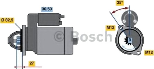 BOSCH 0 986 018 250 Starter