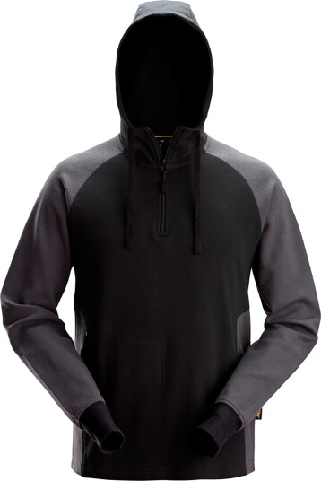 Snickers Workwear 2842-0458 Hettegenser svart/grå halv glidelås Svart/Grå Klær