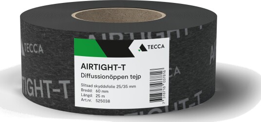 TECCA Airtight-T Tetningstape diffusjonsåpen 150 mm x 25 m, Byggematerialer