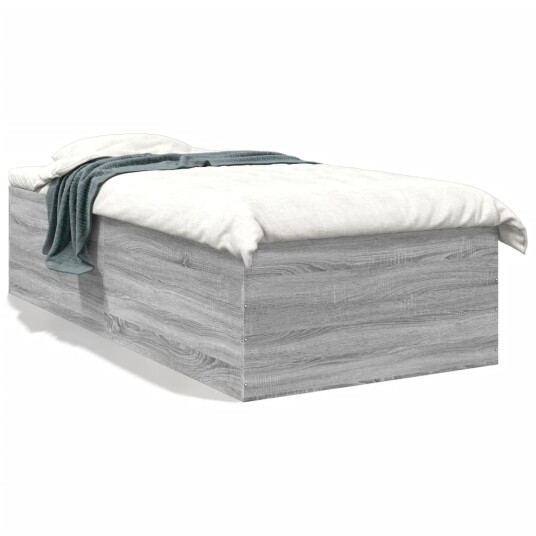  Sengeramme grå sonoma 100x200 cm konstruert tre 8721102616013