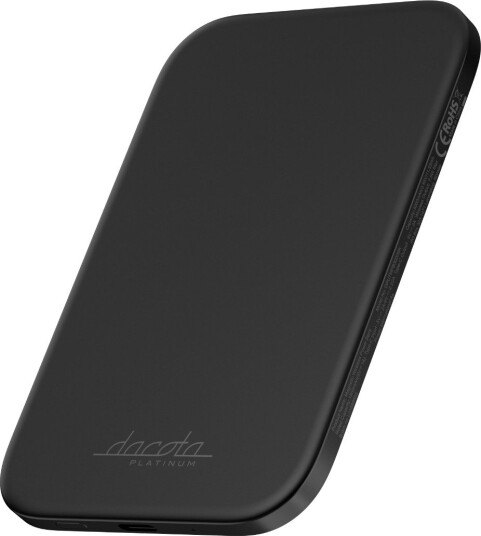Dacota Platinum ultraslank 3000 mAh magnetisk powerbank, svart