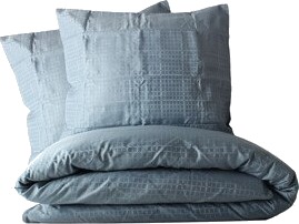 Aumi Collection Jacquard Dynetrekksett 230 x 220 cm Polarblå