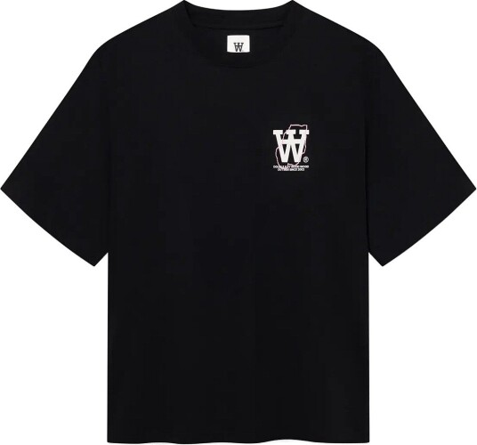 WOOD WOOD Wwliam Map Tee 25220 Black XS