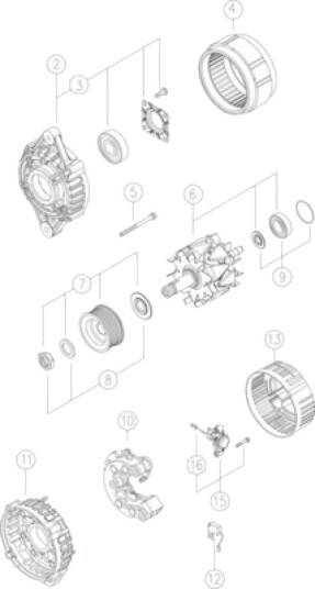 Dynamo MAHLE MG 344