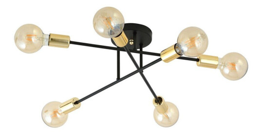 Veken 6B Gull taklampe E27 230V uten lyskilde