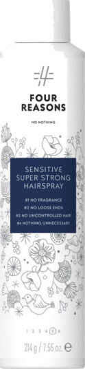 Four Reasons No Nothing Sensitive Super Strong Hairspray 300ml