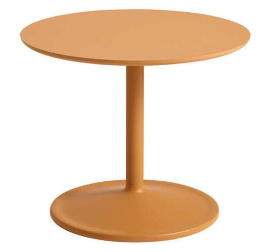 Muuto Soft sidebord Ø 48 cm Orange laminate H: 40 cm