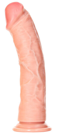 Shots Toys - RealRock RealRock: Curved Realistic Dildo, 23 cm, lys