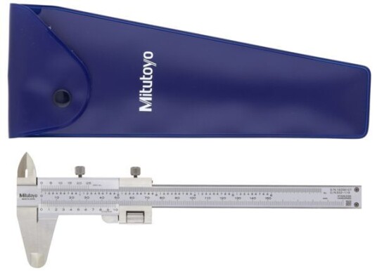 Mitutoyo Nonieskjutmått 532-119 0-130mm, 0,02mm, Flat Sticka, Finjustering Mitutoyo Nonieskjutmått 532-119 0-130mm, 0,02mm, Flat Sticka, Finjustering