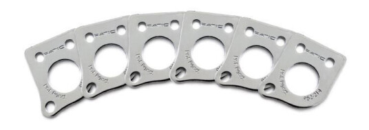 Graph Tech Prt-952-214-C0 Ratio Inviso Match Mounting Plates 6 Pcs. - Chrome Graph Tech Prt-952-214-C0 Ratio Inviso Match Mounting Plates 6 Pcs. - Chrome