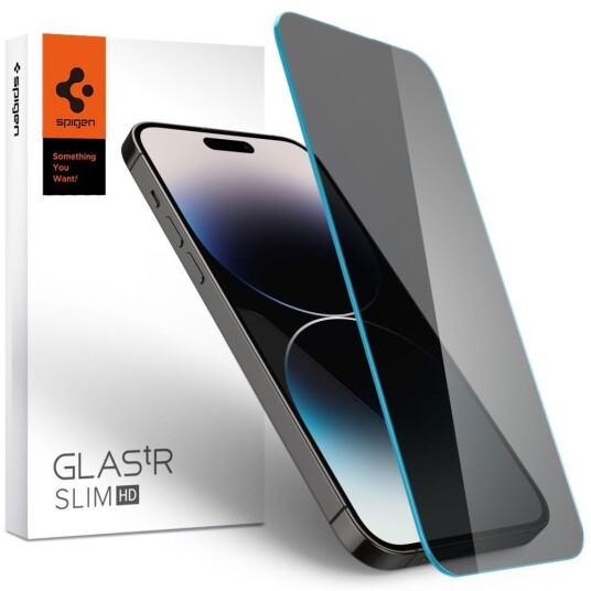 Spigen Glas.Tr Slim Skjermbeskytter med Privacy Filter for iPhone 14 Pro Max Spigen Glas.Tr Slim Skjermbeskytter med Privacy Filter for iPhone 14 Pro Max