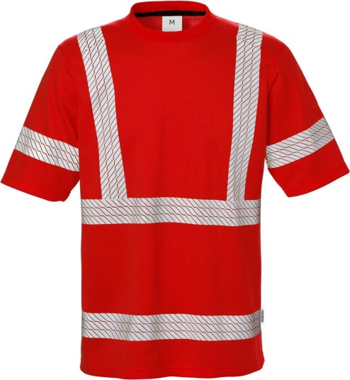 Fristads T-Shirt 7407 Thv, Klass 3 Varsel Röd Xl
