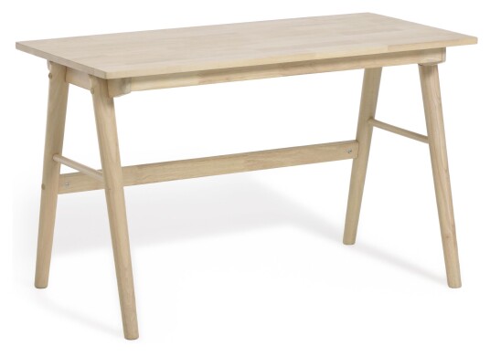Kave Home Curie Skrivebord i massiv gummitre, 120x60 Unoliving