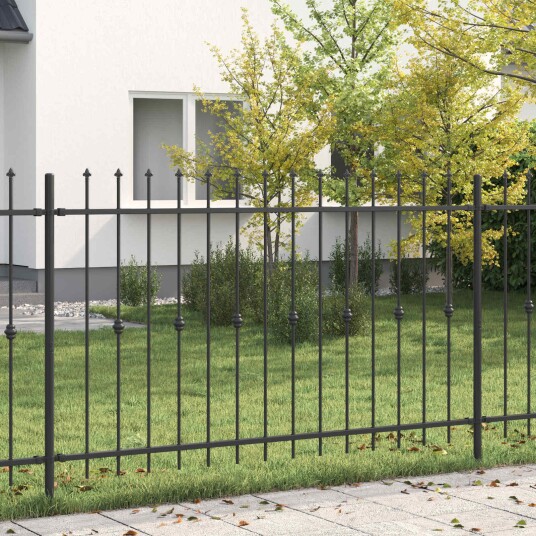 vidaXL Spikertrekk ASTEN 200 x 116 cm Pulverlakkert stål Svart
