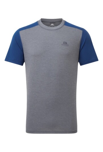 Mountain Equipment Headpoint Block Mens Tee Flint Grey/admiral XXL