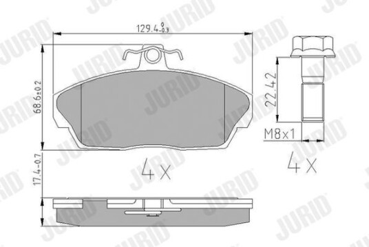 Bremseklosser JURID 573203J Bremseklosser JURID 573203J