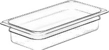Kantine Cambro 1/3Gn 2.4L 32.5X17.6X6.5Cm Polycarbonat Klar,6 Stk/Krt