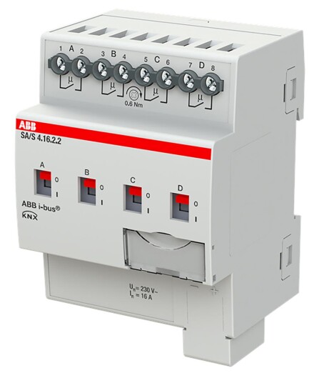 ABB 2CDG110262R0011 Bryteraktuator KNX 230V 16 A Maks. antall omkoblingskontakter: 4 Elfordeling & strømforsyning