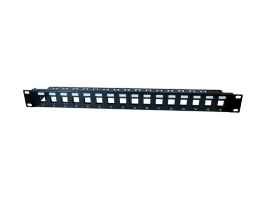 Modulholder For 16 Keystone-Tilkoblingskontakter 48,30 Cm (19") 1 U For Å Sette Opp Et Patchpanel Med Opptil 16 Porter (258155) Modulholder For 16 Keystone-Tilkoblingskontakter 48,30 Cm (19") 1 U For Å Sette Opp Et Patchpanel Med Opptil 16 Porter (258155)