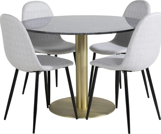 Venture Home Spisegruppe Venture Home Estelle med 4 Pobbie Stoler Polyester GR20450