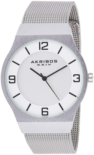 Akribos XXIV Herreklokke AK851SS Sølvfarget/Stål Ø40 mm